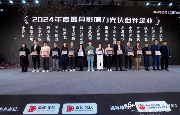 Highlight | Solargiga Energy Was Again Honored as the "Most Influential PV Module Enterprise" in the "Solar Energy Cup"